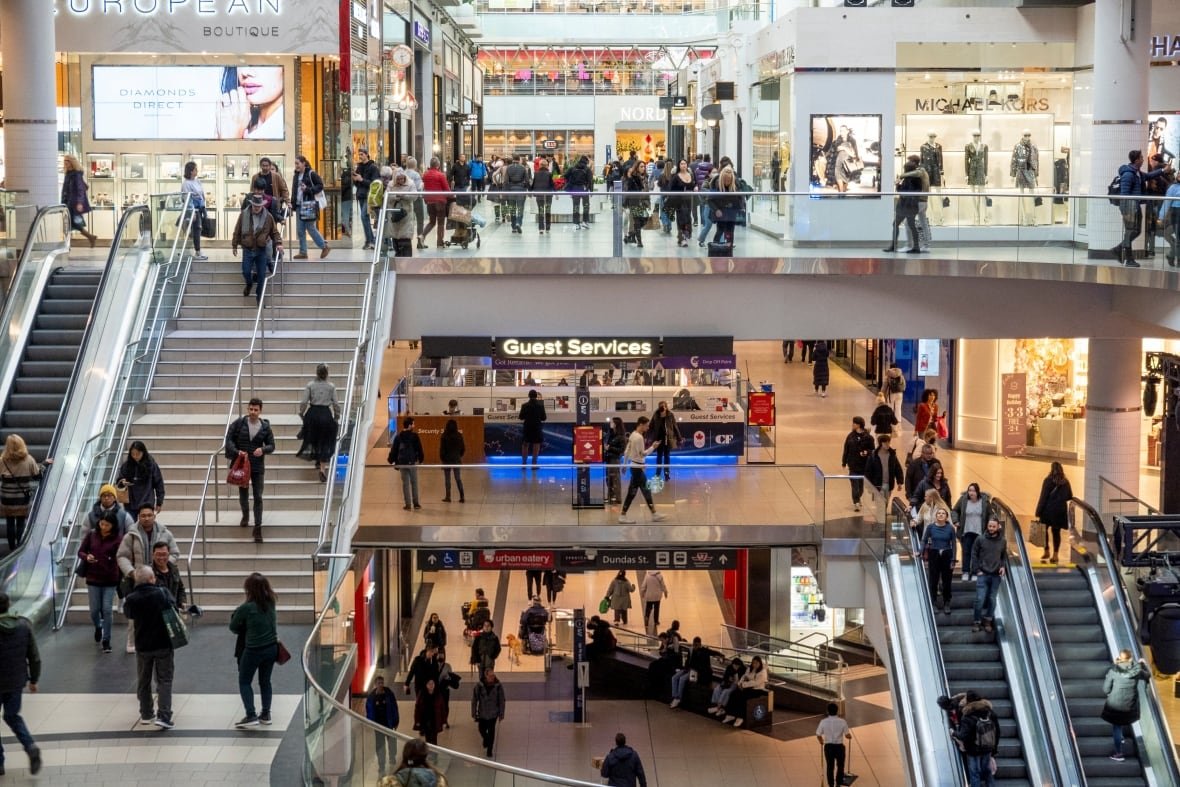 november-2022-file-photo-of-shoppers-at-the-eaton-centre-toronto A view of a large number of shoppers at a Toronto mall.