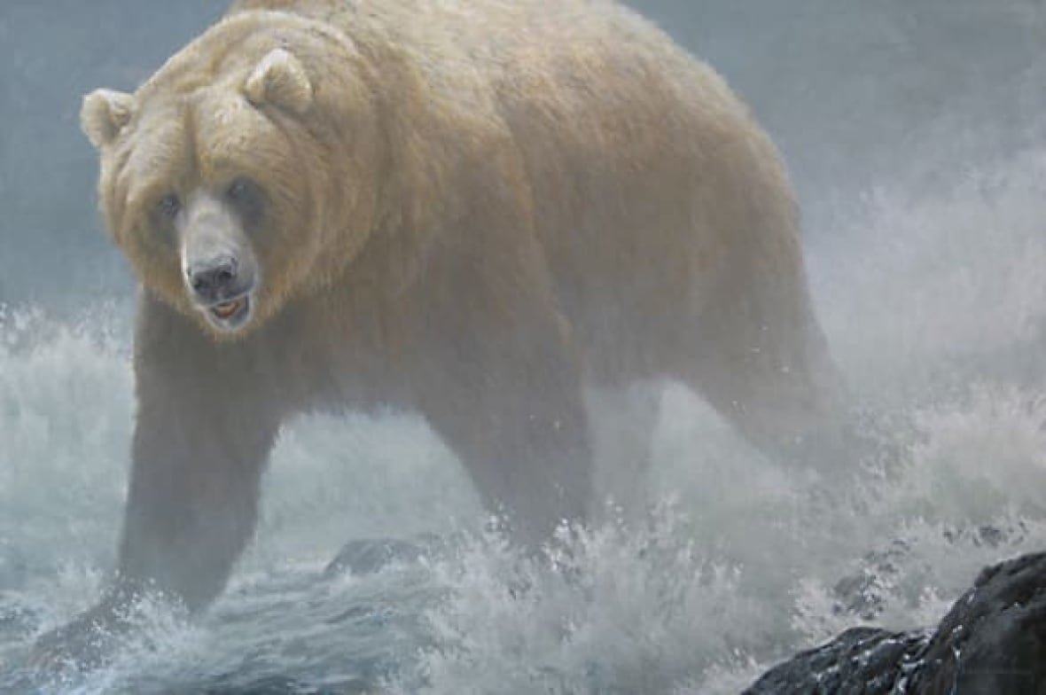 3-russian-brown-bear A painting of a bear