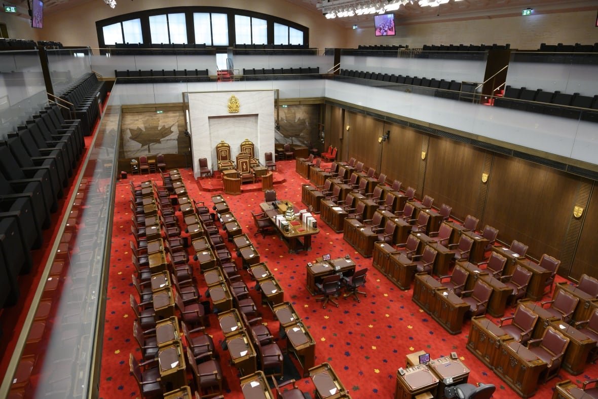 covid-parliament-202004 The Senate of Canada building and Senate Chamber are pictured in Ottawa on Monday, Feb. 18, 2019.