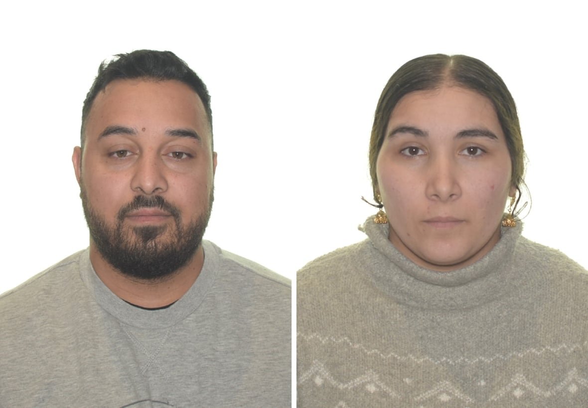 que-bodies-akwesasne-20230404 Florin Iordache and his wife Cristina (Monalisa) Zenaida Iordache are seen in a composite image made of two undated handout photos.