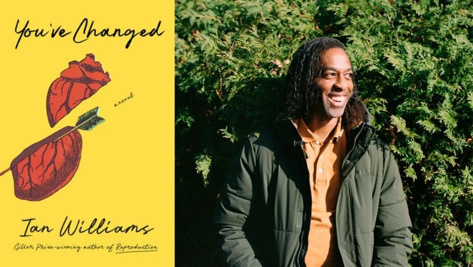 A book cover featuring a cartoon heart and a smiling man with curly hair.