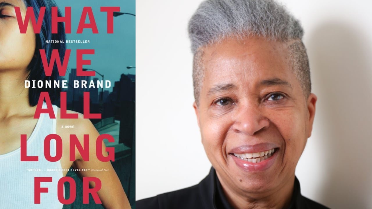 A book cover featuring a woman in a white undershirt and a smiling woman's headshot.